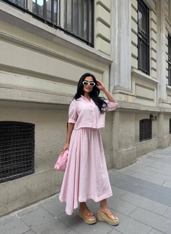 Baby Pink Lenin Suit